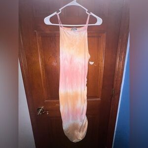 J for Justify Pink and Orange Tie-Dye Dress